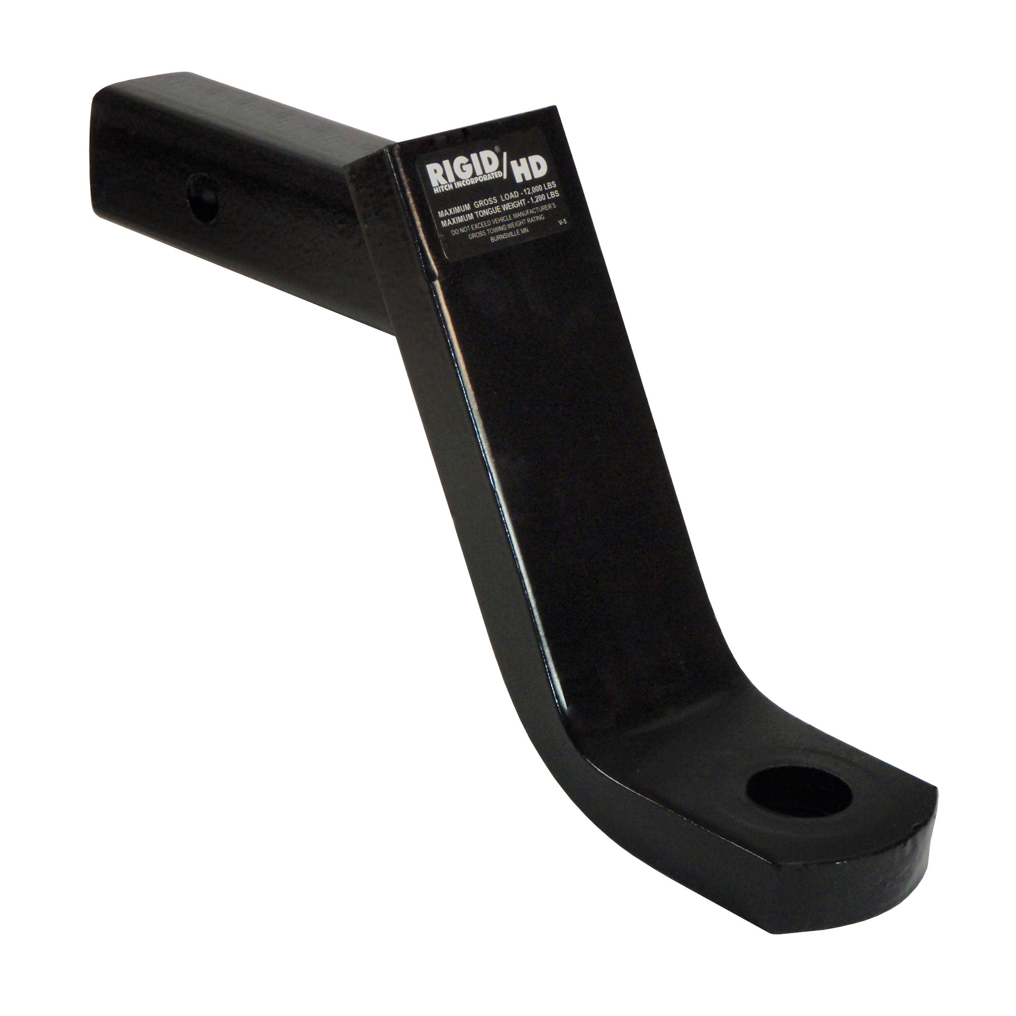 Rigid Hitch, Heavy Duty Ball Mount, Solid Shank, Gross Towing Weight 12000 lb, Class Rating Class IV, Model# HUB-3610